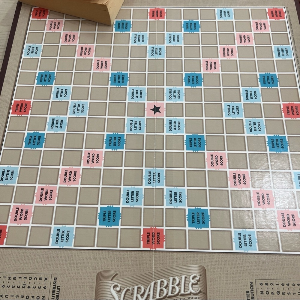 Vintage Scrabble Crossword Board Game With Tiles and Webster’s Dictionary - Picture 3 of 7